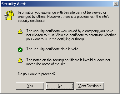 Internet Explorer: сообщение о недействительном сертификате